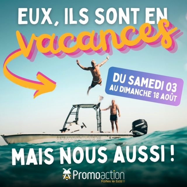 🌴 Nous aussi, nous prenons une pause estivale ! 🌞

Chez clients, nous avons travaillé dur pour vous offrir le meilleur. Maintenant, il est temps pour nous de recharger nos batteries et de profiter de l'été.

Nos bureaux seront fermés du samedi 3 août au dimanche 18 août. Nous serons prêts à reprendre avec encore plus d'énergie et de nouvelles idées !

Nous vous souhaitons à tous de merveilleuses vacances. Profitez bien et à très bientôt !

#vacances #été #bonnesvacances #givors #promoaction #voyage #voyages #marquage #marquages