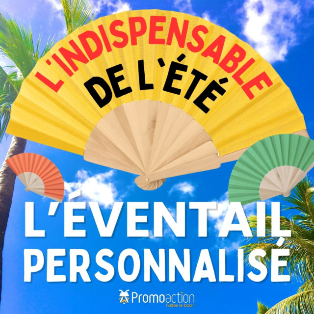 🎉🌬️ Découvrez nos éventails personnalisés ! 🌬️🎉

Avec une large gamme de couleurs vives et éclatantes, nos éventails en bois naturel et tissu polyester sont le parfait accessoire pour cet été. Personnalisez-les à votre goût et ajoutez une touche unique à vos événements !

👉 Disponible en plusieurs coloris
👉 Fabriqué avec des matériaux de qualité : bois naturel et tissu polyester
👉 Parfait pour les journées chaudes, les mariages, les événements ou comme cadeau

Commandez les dès maintenant ! 😎✨

#EventailsPersonnalisés #canicule #impression #impressiontextile #objetpublicitaire #publicité #visibilité 
#AccessoiresDeMode #BoisNaturel #TissuPolyester #CouleursVives #Ete2024
